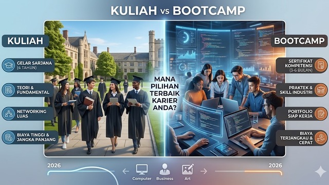 Kuliah atau Bootcamp? Pilihan Terbaik Karier di Tahun 2026